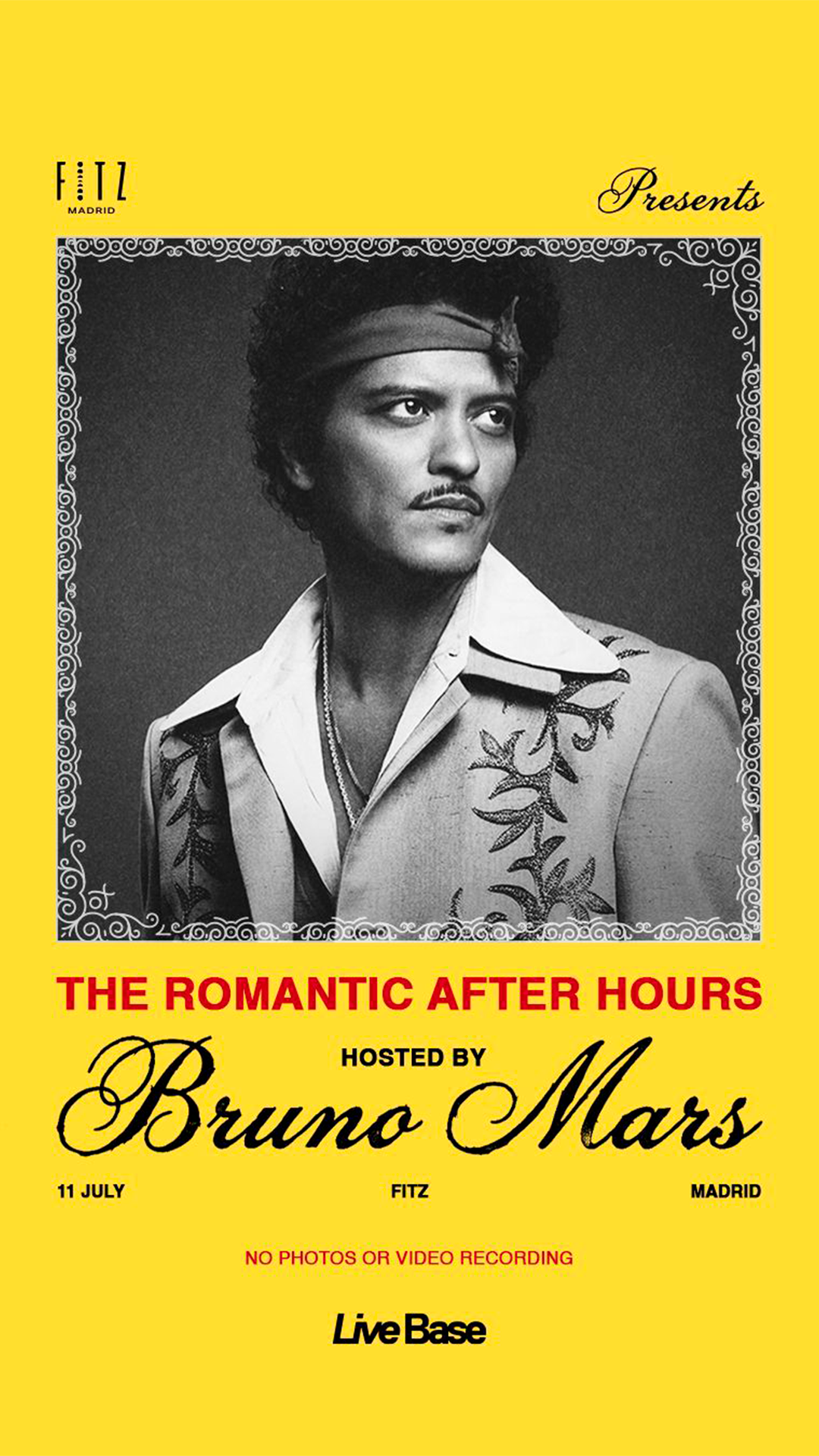 Flyer de BRUNO MARS